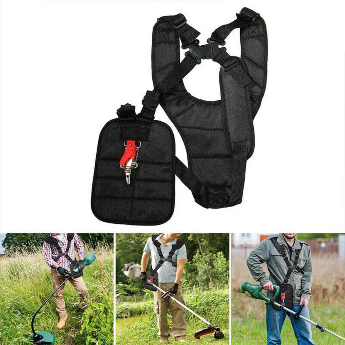 Universal Whipper Snipper Trimmers Double Shoulder Strap Harness For Brushcutter