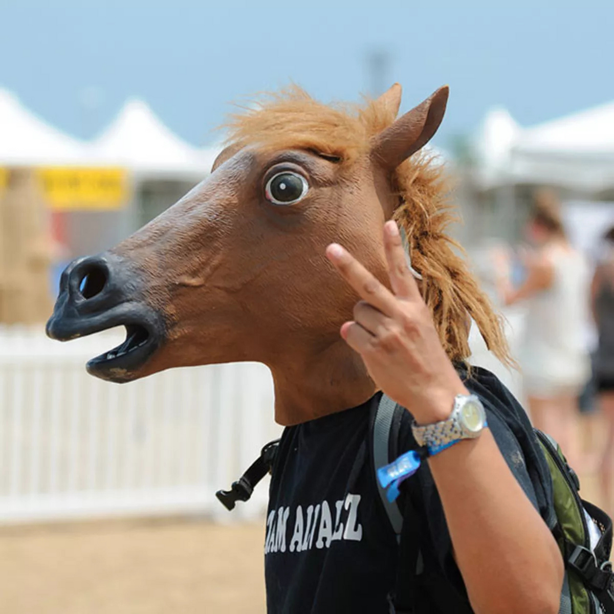 Horse Theater Party Toy Halloween Costume Latex Mask Horse Head Mask Animal