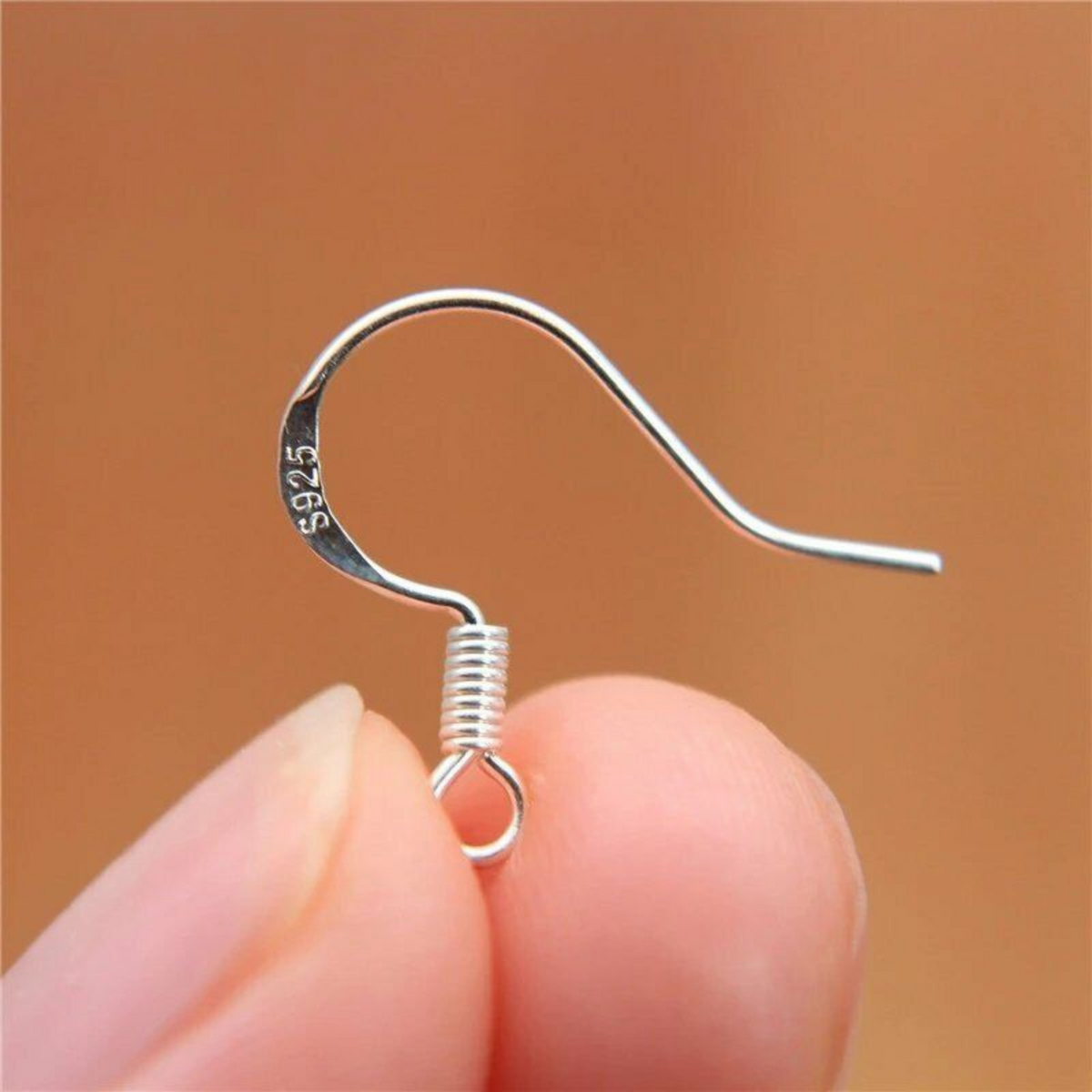 100pcs Hypoallergenic Ear Wire DIY Earrings 925 Silver Earring Hooks