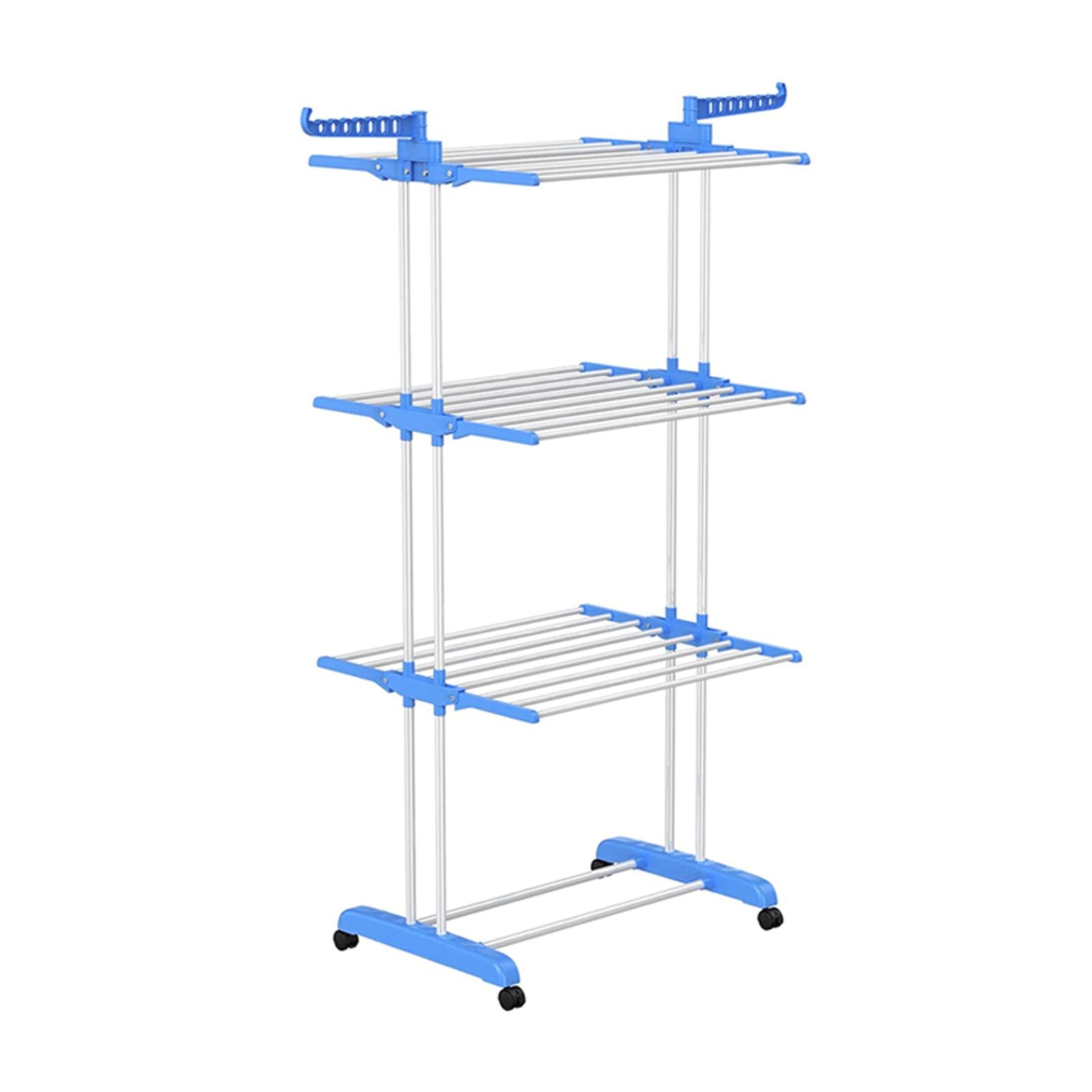 Foldable Clothes Drying Rack Laundry Airer Support Stand Blue – Memory Tech