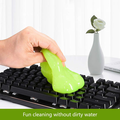 Yellow Slime Laptop Keyboard Car Super Clean Magic Gel Dirt Cleaner