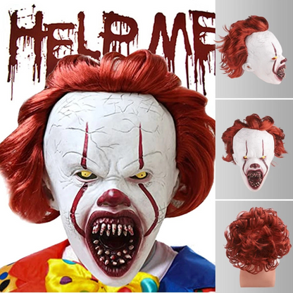 Mask Kings Halloween Scary Clown Pennywise Stephen It from Cosplay Fun