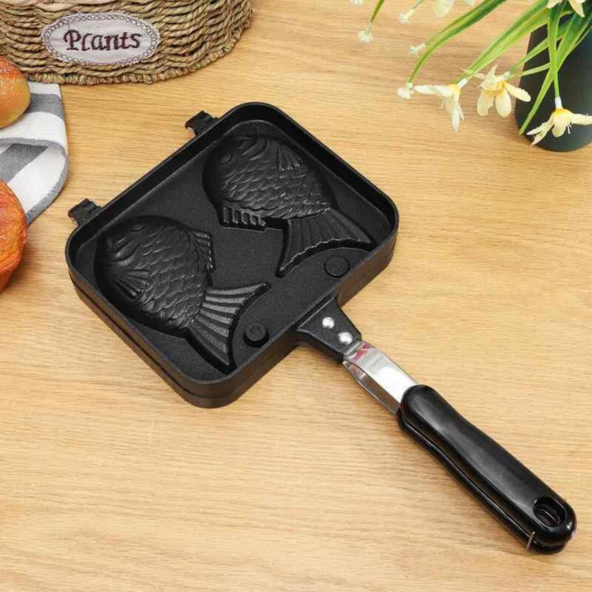 Waffle Fish Maker Taiyaki Japanese Dessert Shaped Non Stick Bakeware