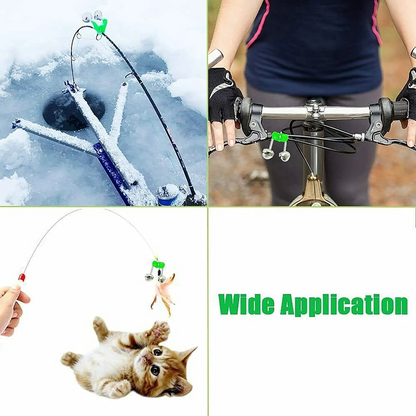 Green Plastic Fishing Rod Clip Holder for Secure Storage and Transport