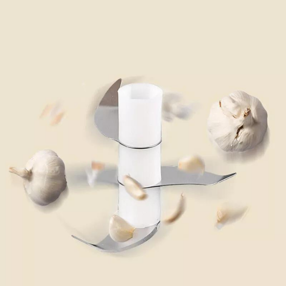 Blender Crusher Vegetable Chopper 250ML Electric Garlic Food Grinder White