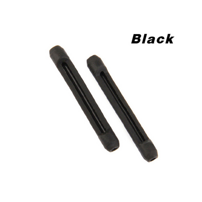 Anti Slip Holder Spectacle Tip Eyeglasses Ear Grip Silicone Hook Black 1 Pair