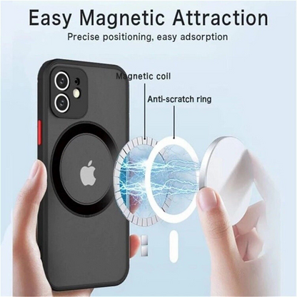 iPhone 14 Pro Max Magsafe Matte hard Magnetic Shockproof Cover Case