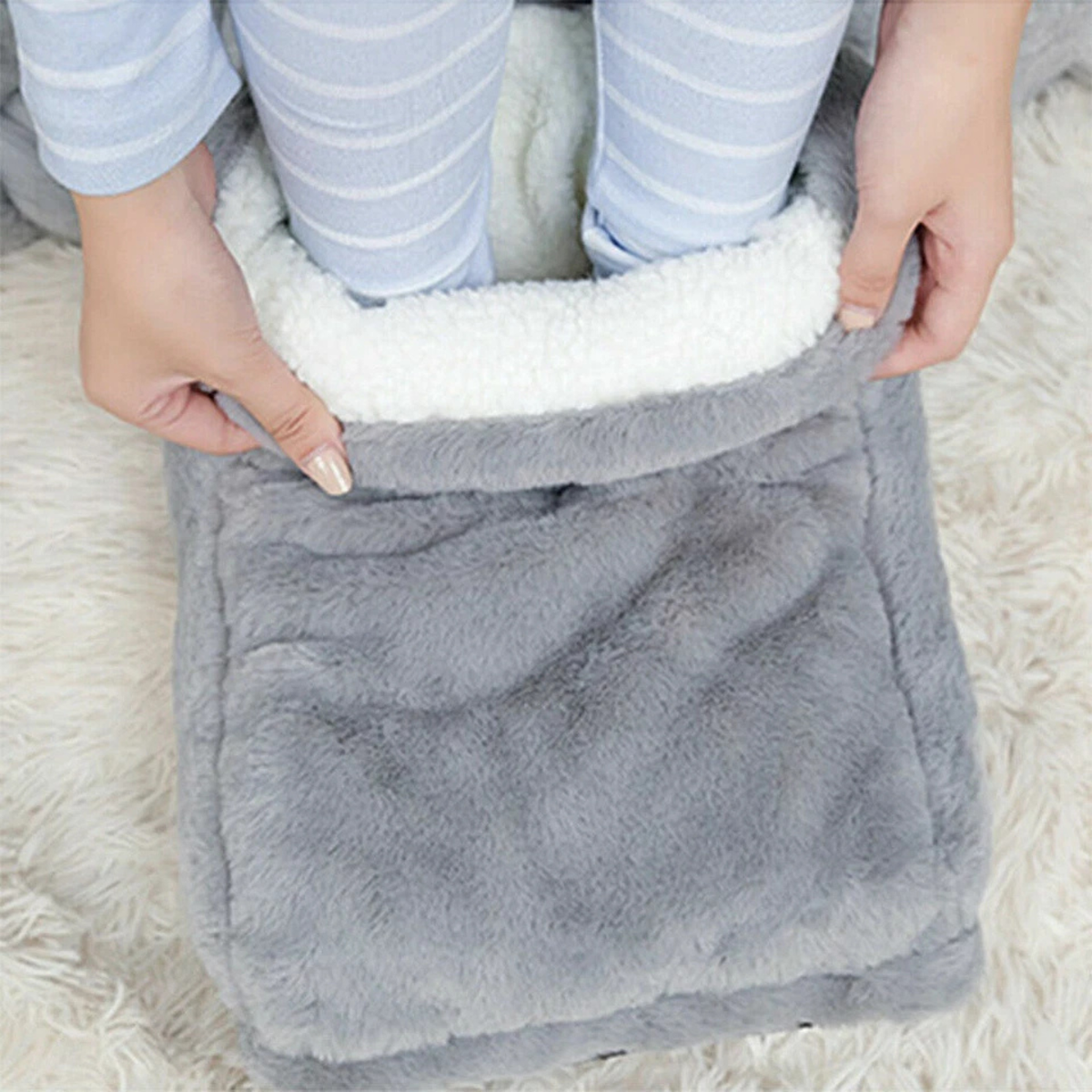Heated Foot Warmer Universal Electric Device Heating Comfort Warm Winter Use