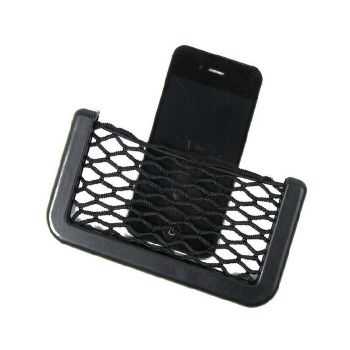 Medium Car Mesh Adhesive Storage Holder Net Pocket Phone Card Organizer Bag