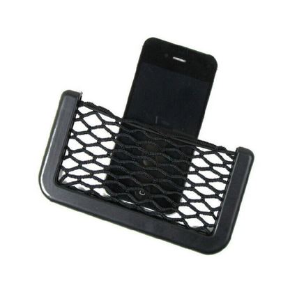 Medium Car Mesh Adhesive Storage Holder Net Pocket Phone Card Organizer Bag