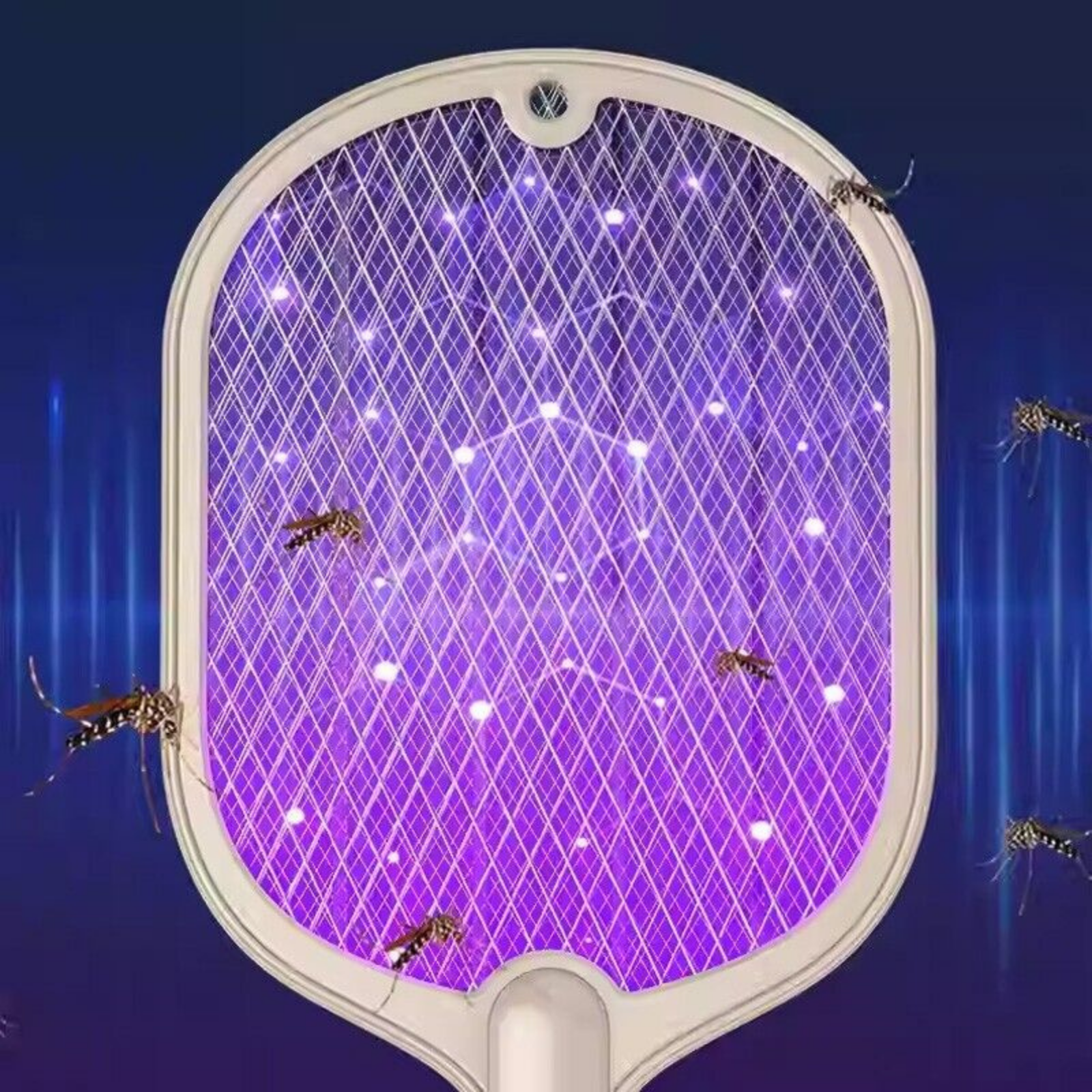 Racket Fly Swatter Mosquito 2 In 1 Electric USB Rechargeable Killer Zapper