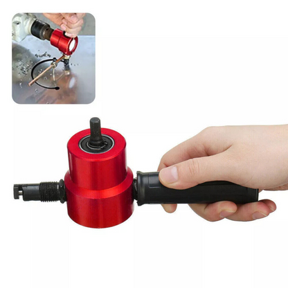 Saw Cutter Drill Attachment 2-Head Electric Sheet Metal Cutting Nibble