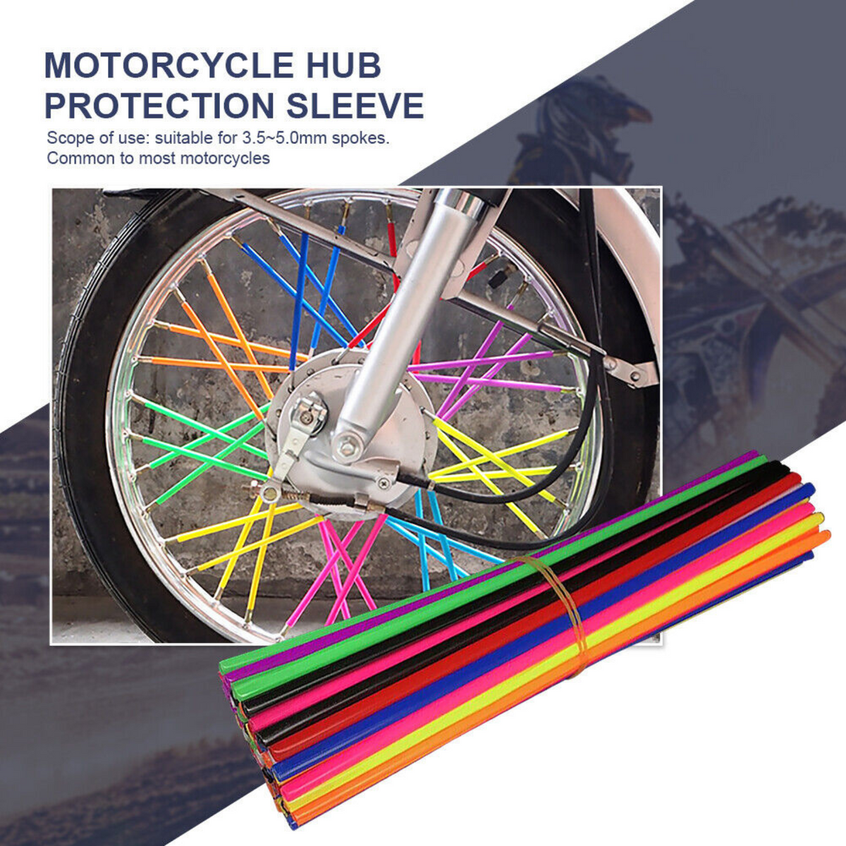 Mountain Sleeves Mtb Skins Covers Mixed Colour Spoke Wrap Kit Bicycle Wheel