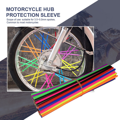 Mountain Sleeves Mtb Skins Covers Mixed Colour Spoke Wrap Kit Bicycle Wheel