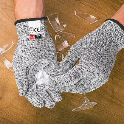 Wire Metal Mesh Butcher Gloves Safety Stainless Steel Cut Proof Stab Resistant L