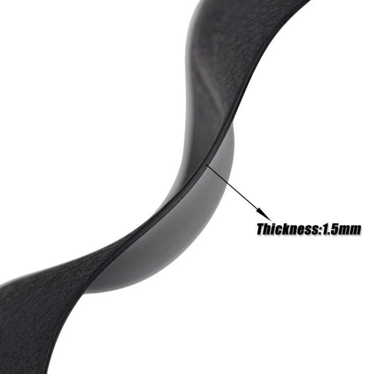 Car Steering Wheel Cover Black Silicone Grip Protector Anti-Slip Interior 1x