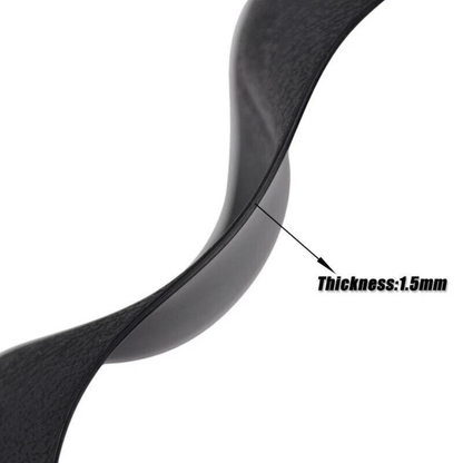 Car Steering Wheel Cover Black Silicone Grip Protector Anti-Slip Interior 1x