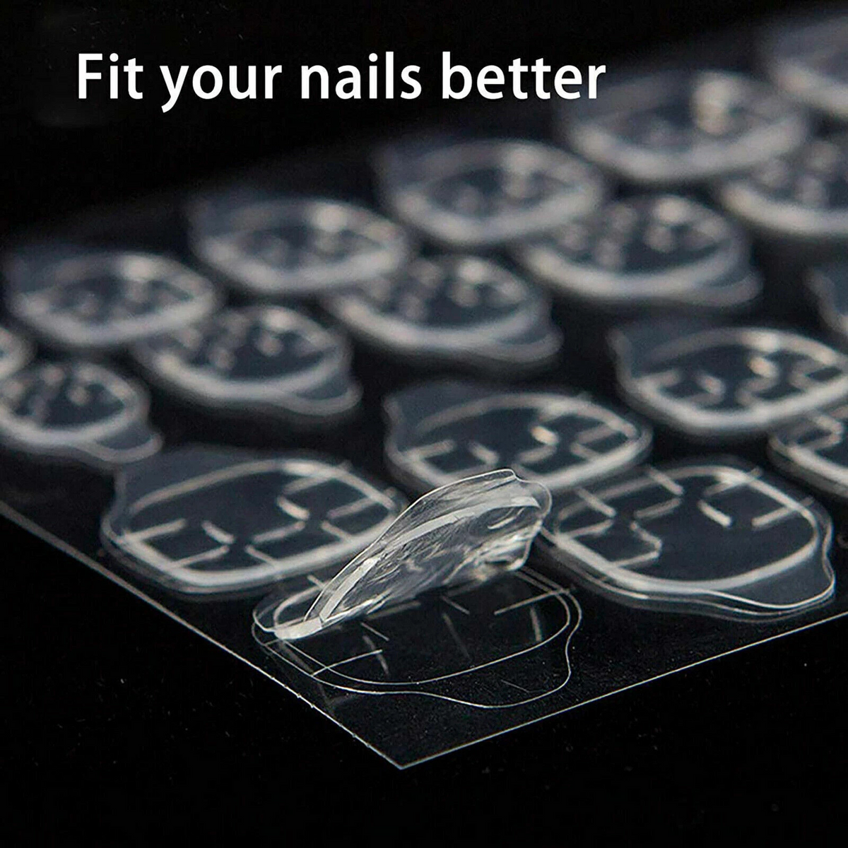Double Sided Adhesive Press-On Nail Stickers 10x Refill Glue Tabs