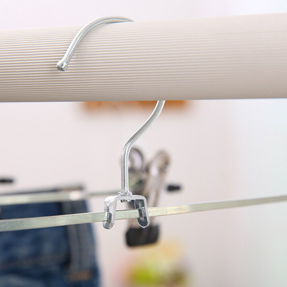 Clothing Coat Hanger  Metal Clip Hangers Trouser Skirt Coat Bulk Clothes