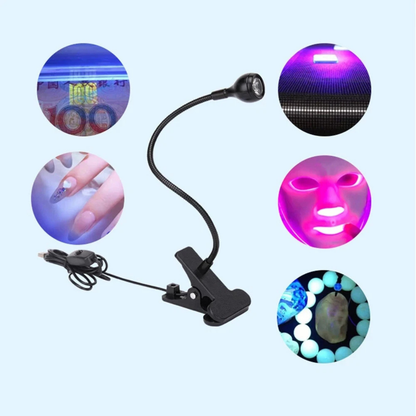 UV LED Nail Curing Light Gooseneck Clamp Professional Lamp