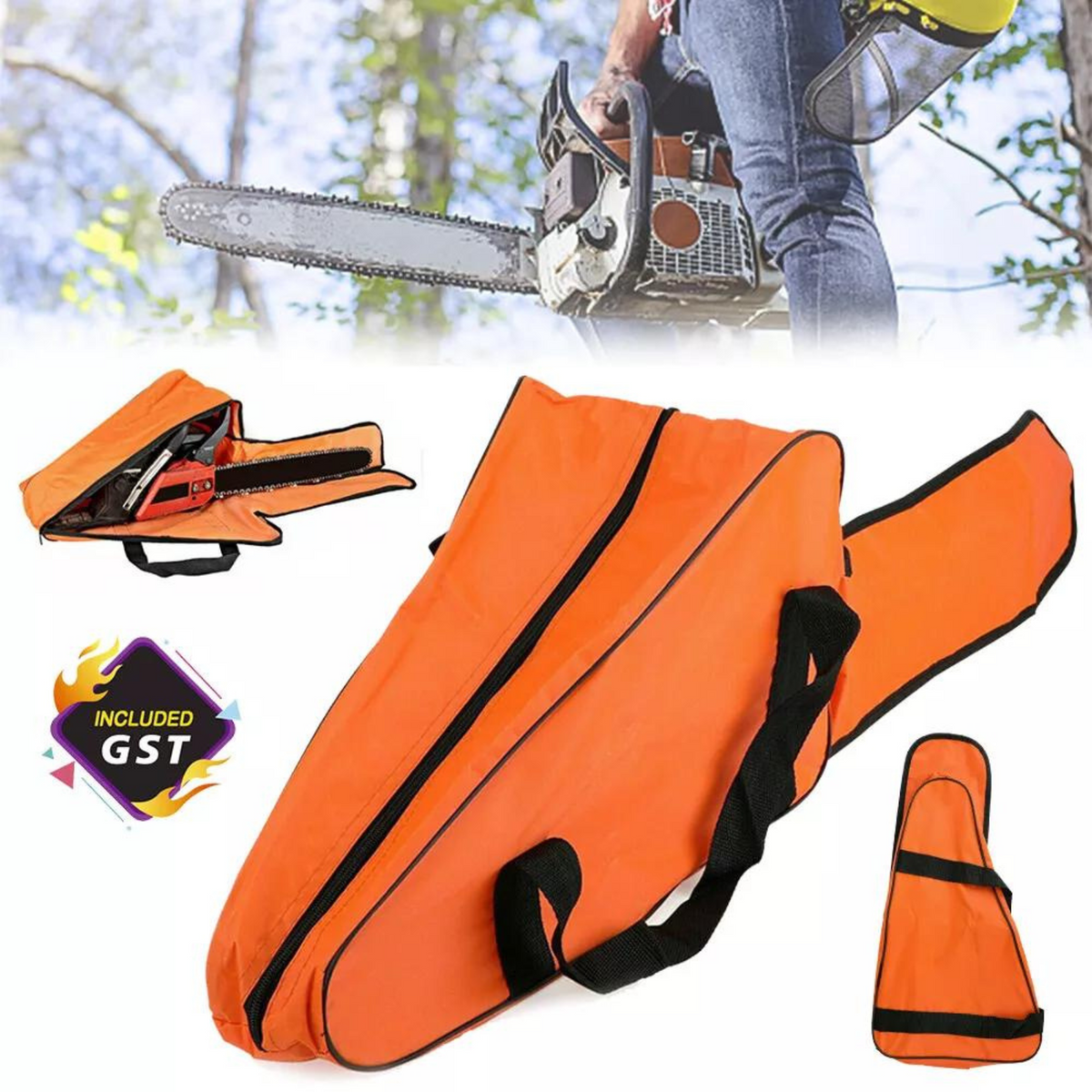 Chain Saw Box Case Protective Holdall Portable Chainsaw Carrying Bag Saw