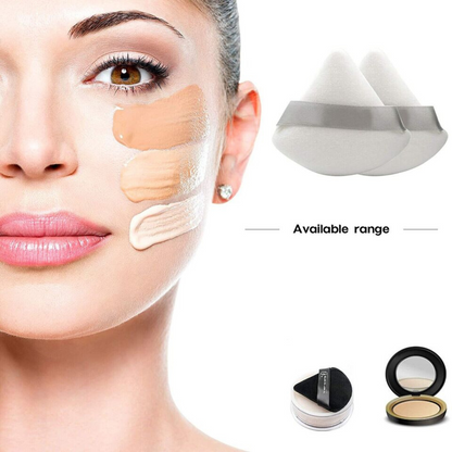 Powder Puff Cotton Sponge Make Up Tool Cosmetic Triangle Mini MakeUp White