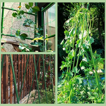 Plastic Coated Steel Pipes 12pcs 16mm X 180cm Garden Stakes