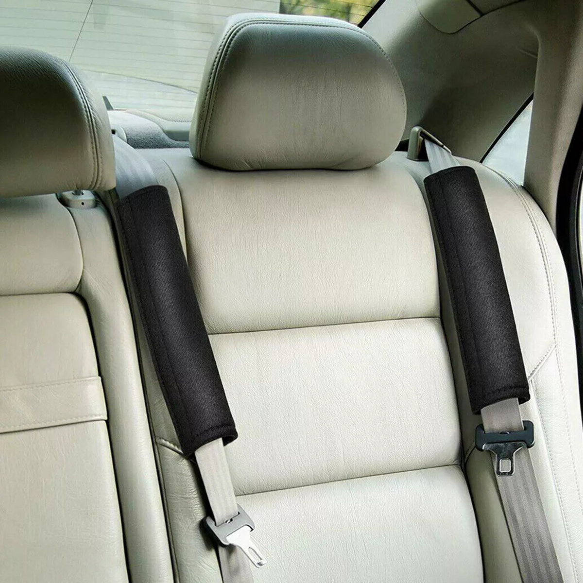 Shoulder Straps Shoulder Pad Harness 2x Car Seat Belt Cushion Cover Soft