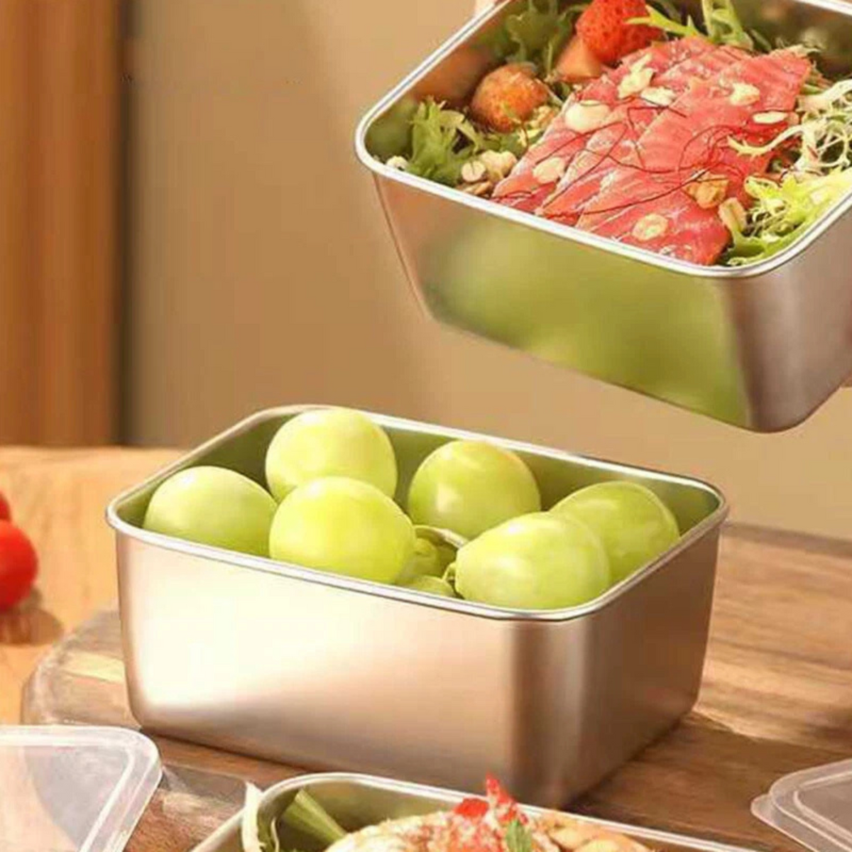 Stainless Steel Food Cover Dome Lid for Freshness and Storage