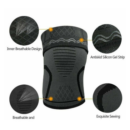 Compression Brace Sleeve Elastic Knee Support Black M