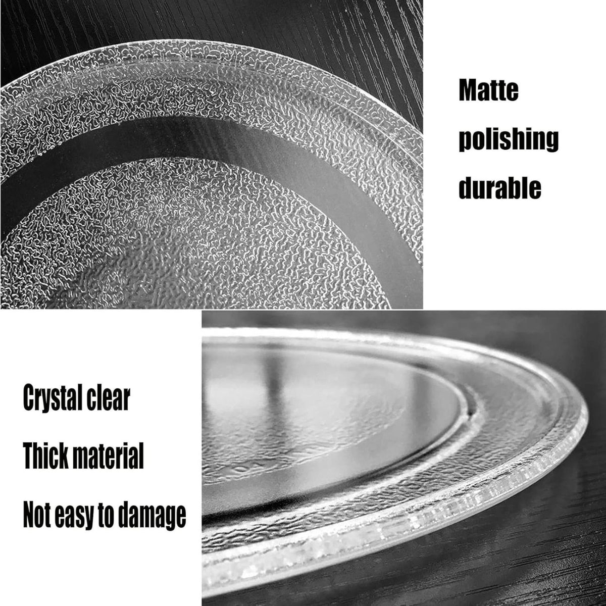 270mm Dia Turntable Glass Food Tray Platter Microwave Oven PLate