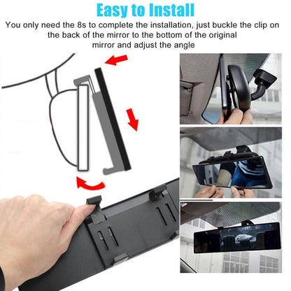 Wide Angle Panoramic Rear View Mirror Anti Glare Packing Rearview Car Interior