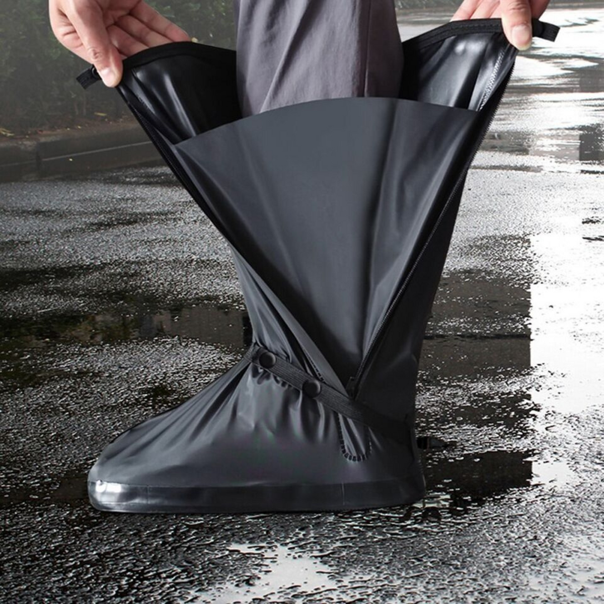 Anti-slip Shoe Cover Medium Rain Shoe Waterproof Boot Gear Reusable