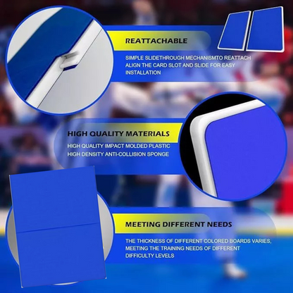 High Strength Blue 1.2cm Taekwondo Break Board Karate Rebreakable Martial Arts