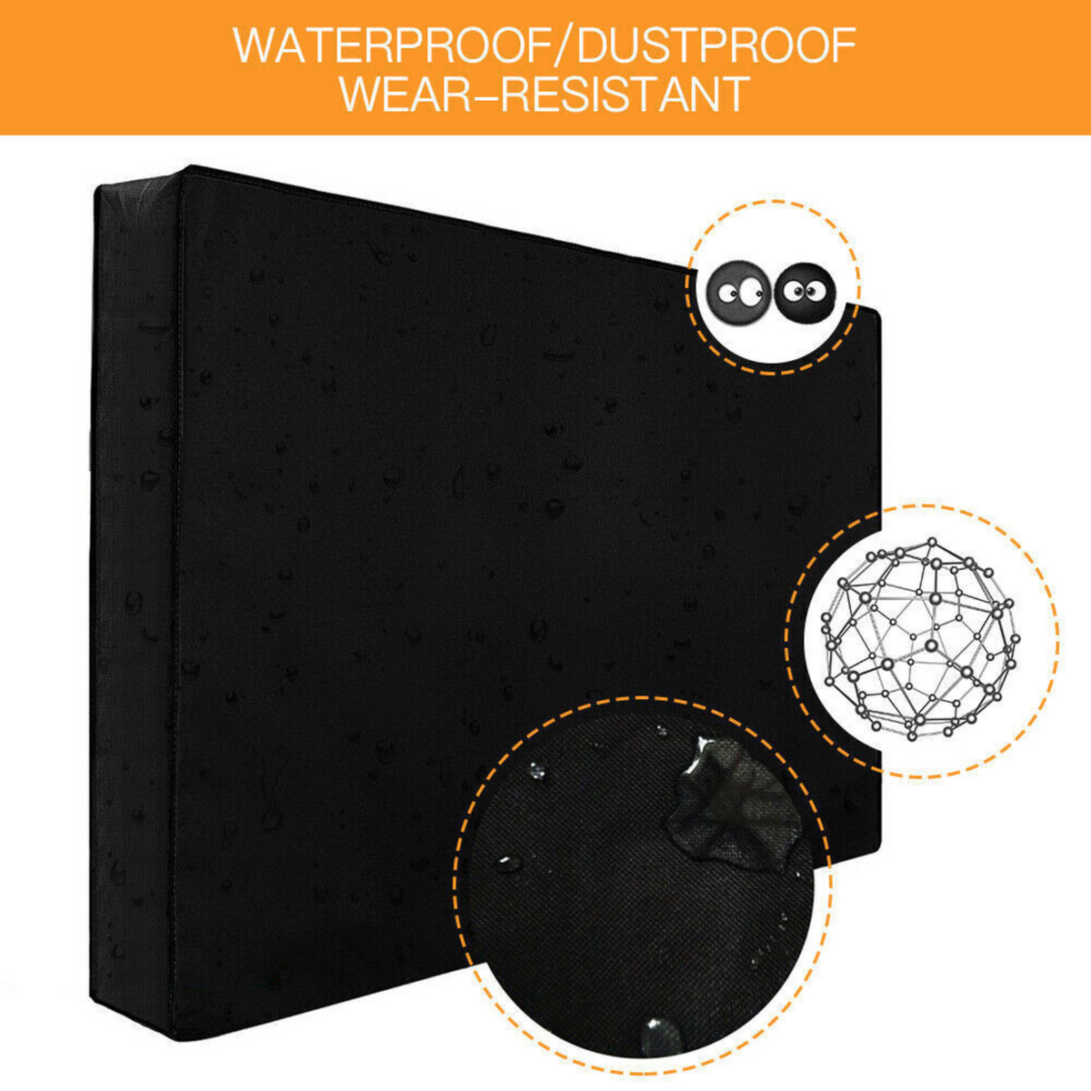 TV Cover Dustproof Waterproof  Flat Television Protector Outdoor Patio