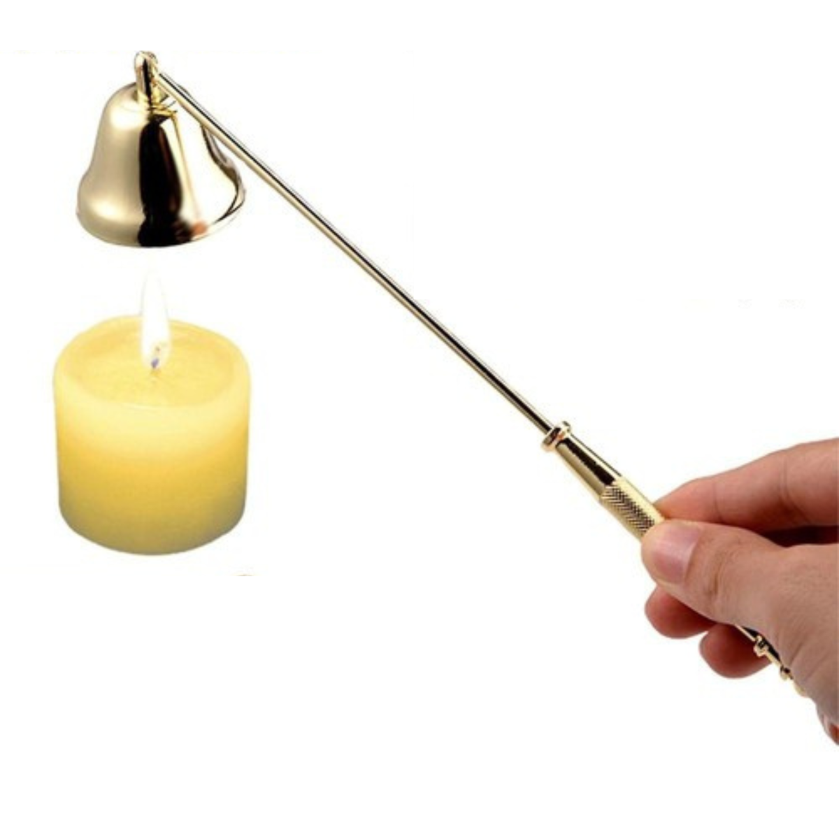 Flame Stopper Anti-Slip Candle Snuffer Decorative Accessory Gold/A
