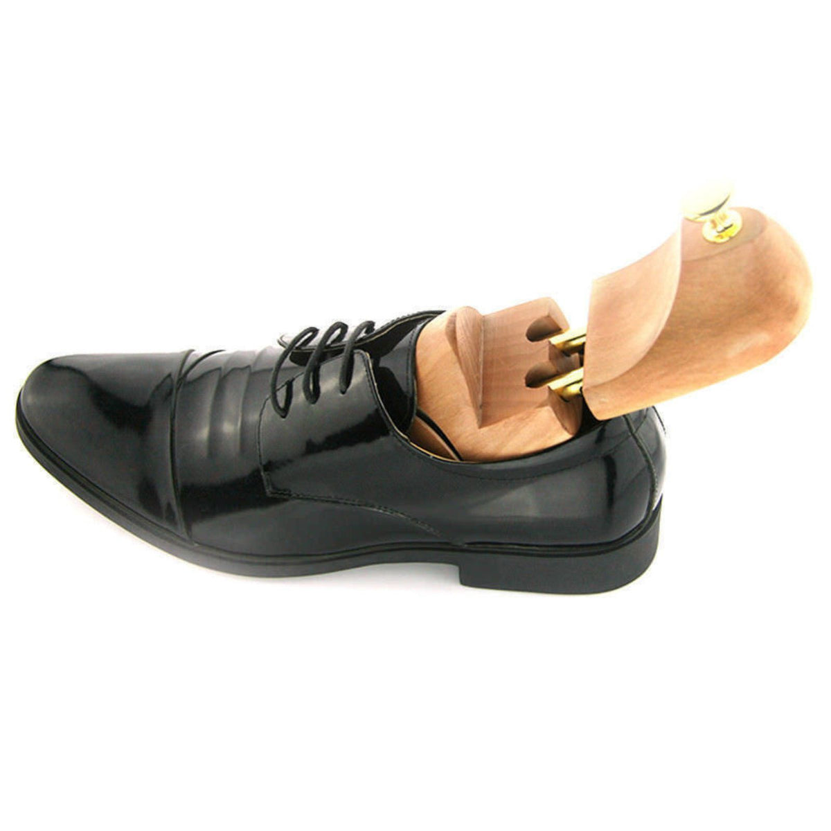 Wooden Shoe Tree Shaper UK 7-8/EU 41-42  Men Women Adjustable Cedar Stretcher