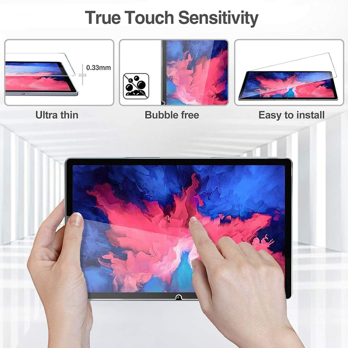2pcs Tempered Glass Screen Protector For Lenovo Tab P11 2nd Gen