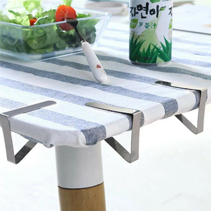 Tablecloth Clips 12x Stainless Steel Picnic Table Holders Grips