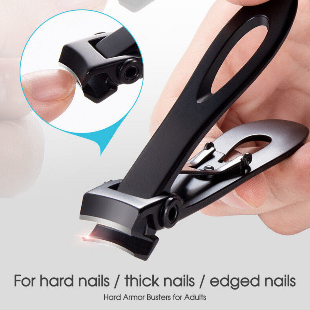 Nail Clippers Wide Jaw Opening Extra Large Toe Nail Cutter For Thick Nails