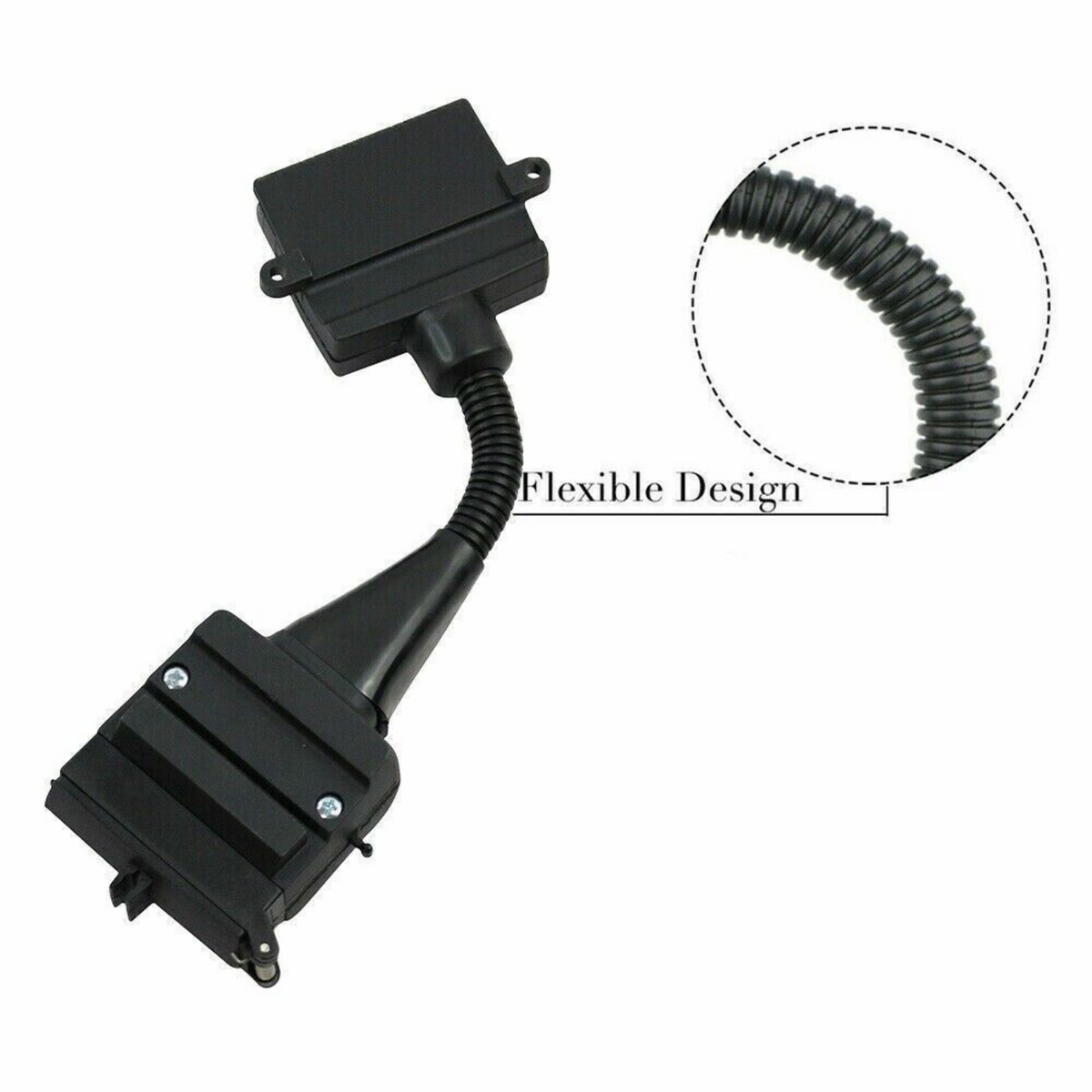 Flat Plug Adaptor Trailer 12 Pin Female Socket To 7 Pin Caravan Wiring Connector