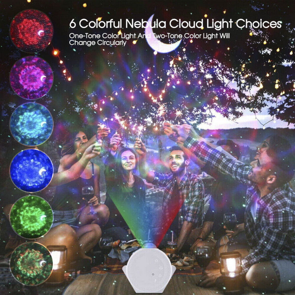 3D Ocean Star Sky 3In1 LED Galaxy Starry Night Light Projector  Party Lamp Gift
