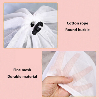 Delicate Clothes Protection Laundry Mesh Wash Bags Lingerie 2pcs XL