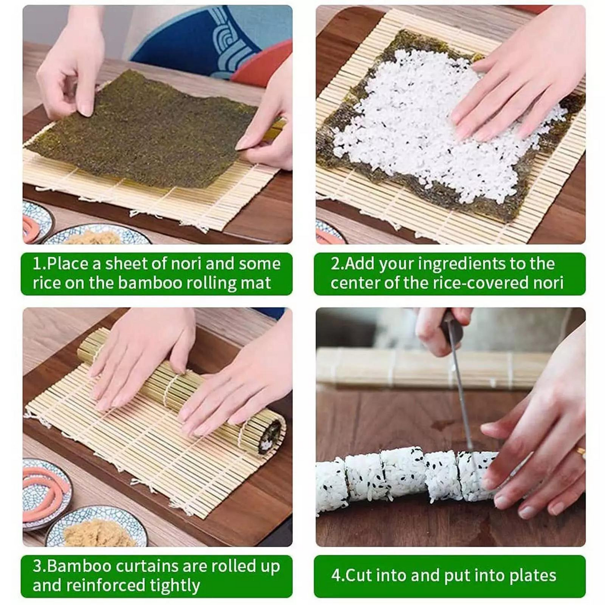 Kitchen Tool DIY Sushi Maker Rice Roller Mold Set for Beginners