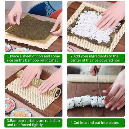 Kitchen Tool DIY Sushi Maker Rice Roller Mold Set for Beginners