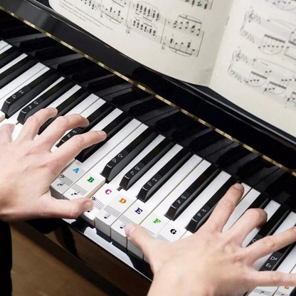 Key Note 37/49/54/61/88 Keyboard Sticker 5 in1 Universal Piano Learner Music