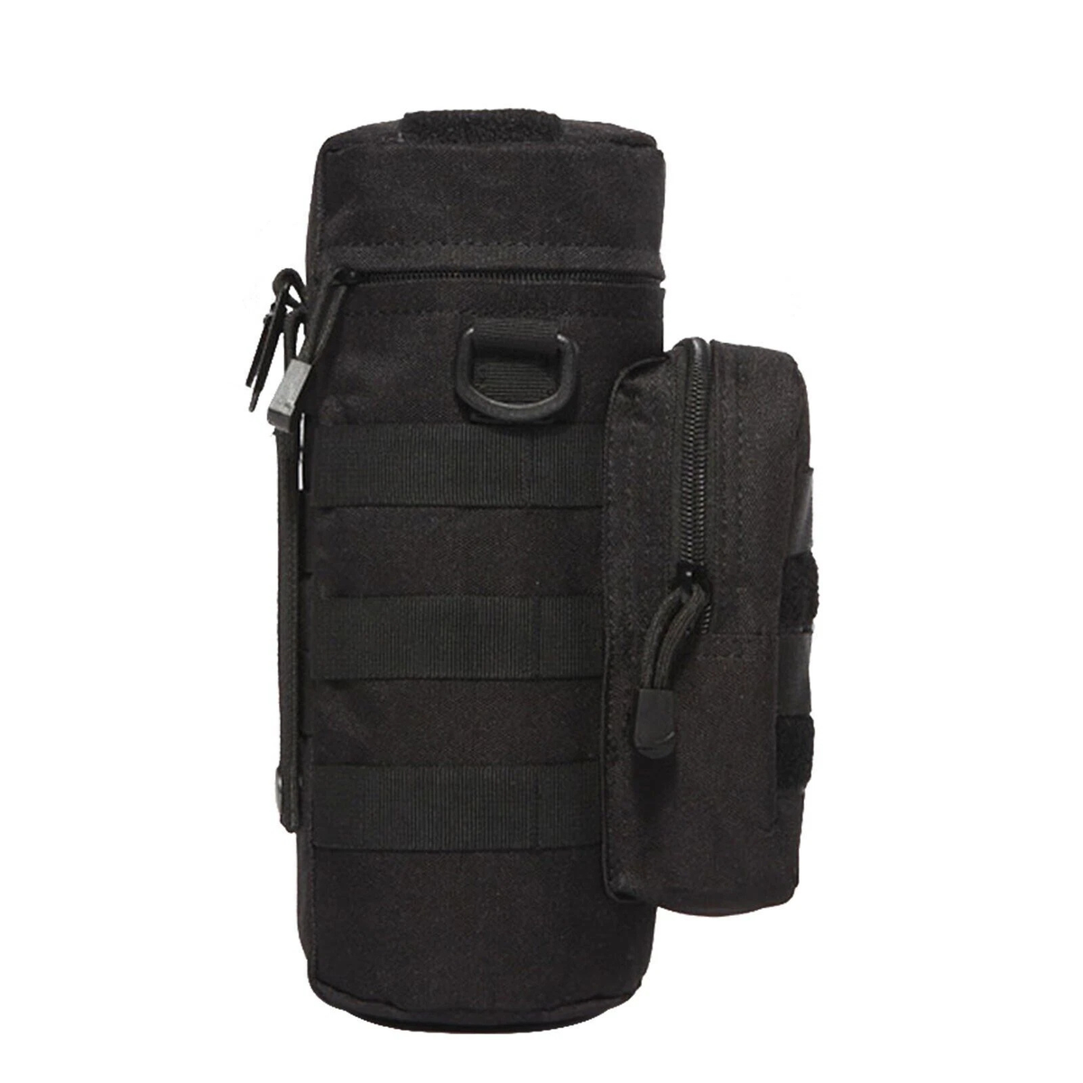 Water Bottle Carrier Tactical Bag Molle Kettle Black Outdoor Travel Strap