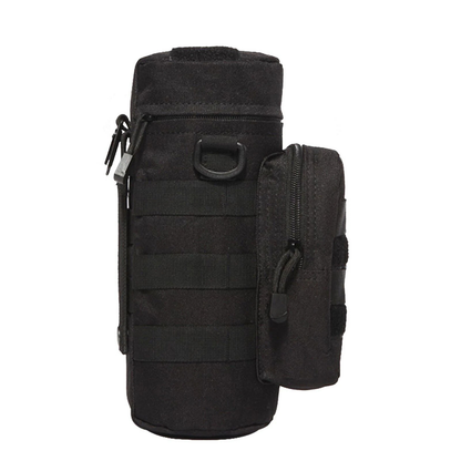 Water Bottle Carrier Tactical Bag Molle Kettle Black Outdoor Travel Strap