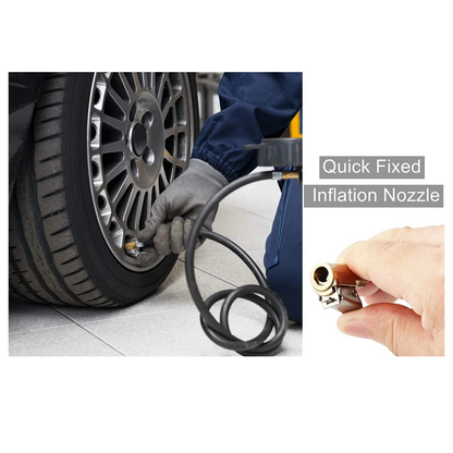 Inflator Pump Valve Clip Connector Adapter 2x 8MM Car Tyre Wheel Tire Air Chuck