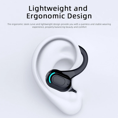 Wireless Earpiece Bluetooth 5.2 Headset with Mic Black